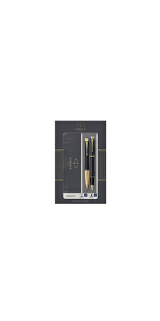 PARKER Urban Coffret cadeau Duo : Stylo plume et Stylo bille  noir mat