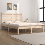 vidaXL Cadre de lit Bois de pin massif 200x200 cm