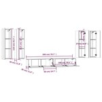 vidaXL Ensemble de meubles TV 6 Pièces Chêne sonoma Bois d'ingénierie