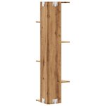 vidaXL Étagère d'angle murale chêne artisanal bois d'ingénierie