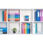 Classeur 4 Anneaux 20mm Polypropylène Opak Rigide 10/10e - A4 Maxi. - Couleurs Assorties - X 15 - Exacompta