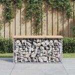 vidaXL Banc de jardin design de gabion 83x31 5x42cm bois massif de pin
