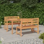 vidaXL Ensemble à manger de jardin 3 Pièces Bois de teck massif