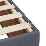 vidaXL Sommier à lattes de lit et matelas Gris foncé 200x200cm Velours