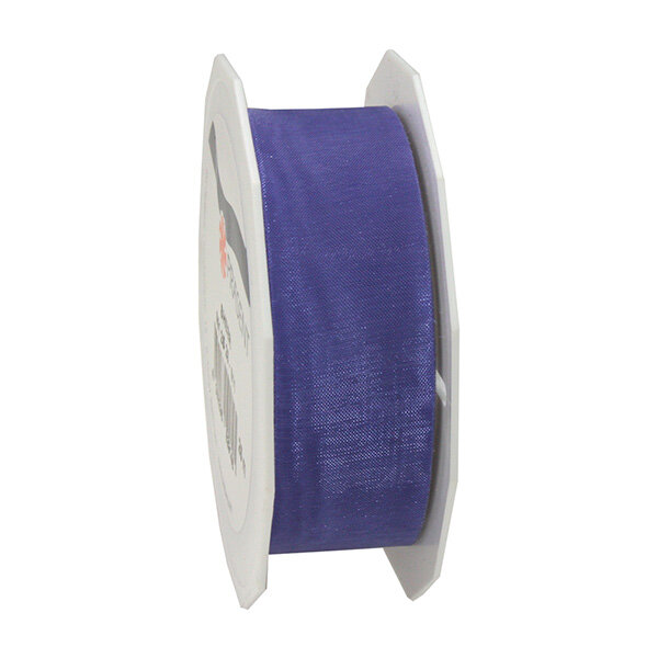 Organza sheer 25-m-rouleau 25 mm lilas