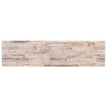 vidaXL Panneaux muraux 3D 14 Pièces blanc et rouge 100x25 cm EPS