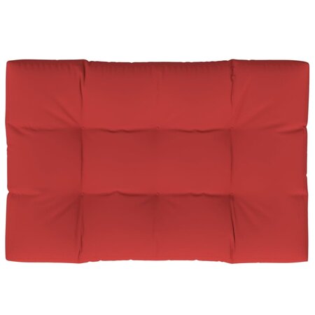 vidaXL Coussin de palette rouge 120x80x12 cm tissu