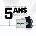 Blister de 1 Piles Carré MAXPLUS 9V 6LR61 E-Block ENERGIZER