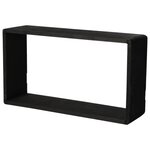 H&S Collection Ensemble d'étagères en bois 3 Pièces noir