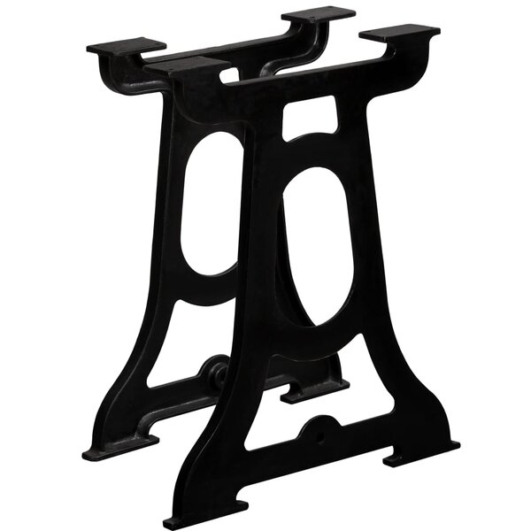 vidaXL Pied de table de salle à manger 2 Pièces Cadre en Y Fonte