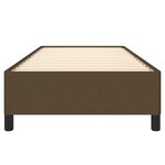 vidaXL Cadre de lit Marron foncé 90x190 cm Tissu