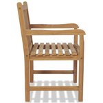 vidaXL Chaises d'extérieur lot de 2 Bois de teck solide