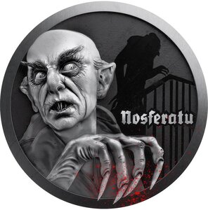Pièce de monnaie en Argent 1 Dollar g 31.1 (1 oz) Millésime 2025 NOSFERATU