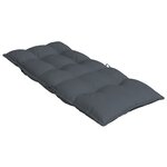 vidaXL Coussins de chaise à dossier haut lot de 4 anthracite