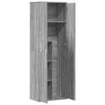 vidaXL Buffet haut sonoma gris 60x35x180 cm bois d'ingénierie