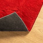 vidaXL Tapis HUARTE à poils courts doux et lavable rouge 80x200 cm