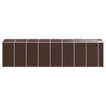 vidaXL Abri de jardin marron 191x725x198 cm acier galvanisé