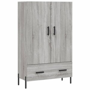 vidaXL Buffet haut sonoma gris 69 5x31x115 cm bois d'ingénierie