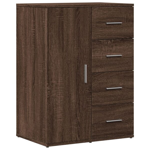 vidaXL Buffet chêne marron 59x39x80 cm bois d'ingénierie
