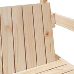 vidaXL Banc avec toit 117 5x70x176 5 cm bois de pin massif