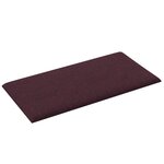 vidaXL Panneaux muraux 12 Pièces Violet 30x15 cm Tissu 0 54 m²