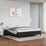 vidaXL Cadre de lit Noir 180x200 cm Similicuir