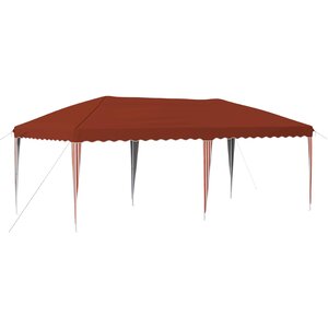 vidaXL Tente de fête pop-up 575 x 290 x 245 cm Terre cuite