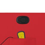 vidaXL Fauteuil de massage inclinable rouge similicuir