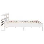 vidaXL Cadre de lit sans matelas blanc 200x200 cm bois massif de pin