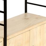 vidaXL Bibliothèque à 4 niveaux 80x30x180 cm Bois de manguier massif