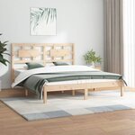vidaXL Cadre de lit Bois de pin massif 120x200 cm