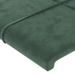 vidaXL Têtes de lit 4 Pièces Vert foncé 90x5x78/88 cm Velours