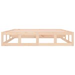 vidaXL Cadre de lit 150x200 cm Très grand Bois massif