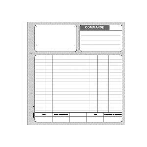 Manifold autocopiant Commande", triple exemplaires 21x29,7 cm, 50 pages (paquet 5 unités)"