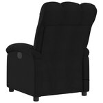 vidaXL Fauteuil de massage inclinable électrique Noir Tissu