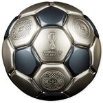Pièce de monnaie 10 Dollars Iles Salomon 2022 3 onces argent Antique – Coupe du monde de football au Qatar