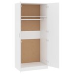 vidaXL Garde-robe Blanc 80x52x180 cm Bois d’ingénierie