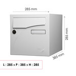 Boîte aux lettres 1 porte  Préface  Blanc brillant RAL 9016B