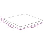 vidaXL Dessus de table 40x40x2 5 cm bambou