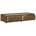 vidaXL Lit de jour Marron miel 90x200 cm Bois de pin massif
