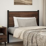 vidaXL Tête de lit chêne marron 100 cm bois d'ingénierie et acier
