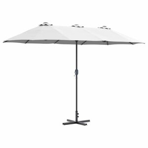 vidaXL Parasol de jardin Sable 370 x 197 x 239 cm