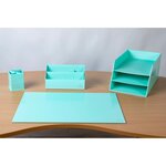 Corbeille À Courrier Combo 3 Niveaux Carton Aquarel - Vert Pastel - X 4 - Exacompta