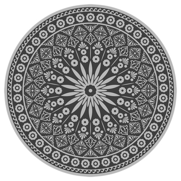 Esschert Design Tapis d'extérieur Diamètre 170 cm