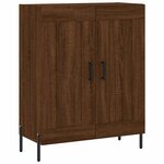 vidaXL Buffet chêne marron 69 5x34x90 cm bois d'ingénierie