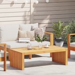 vidaXL Table Basse de Jardin 110x55x35 cm Bois Massif Acacia