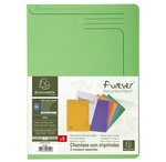 Paquet 5 Chemises Coin Forever® - A4 - Couleurs Assorties - X 8 - Exacompta