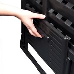 vidaXL Composteur de jardin Noir 93 3x93 3x146 cm 1000 L
