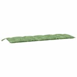 vidaXL Coussins de banc jardin lot de 2 motif de feuilles tissu Oxford
