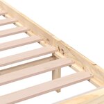 vidaXL Cadre de lit Bois massif 200x200 cm